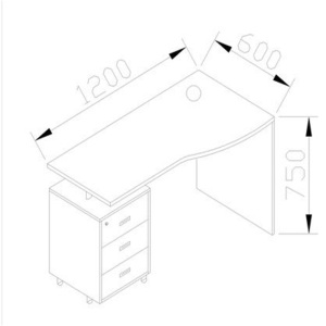 鑫环境 办公家具板式老板桌办公桌简约现代经理桌时尚大班台主管桌屏风隔断工位员工桌工位-