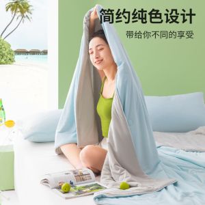 夏凉被凉感空调被冰丝夏凉夏季可机水洗单人薄款被子双人被子