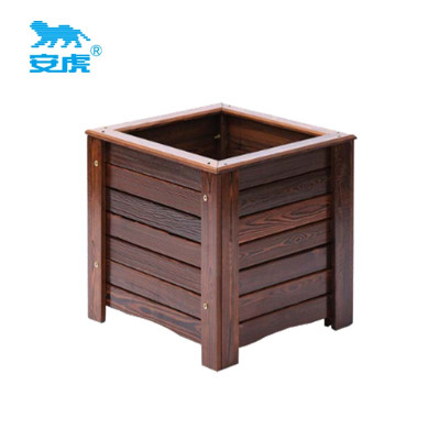 安虎 户外防腐木花箱 50*50*70cm 个