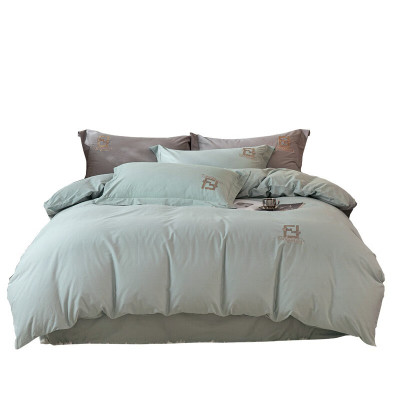 恒源祥绣花磨毛四件套(星兰) TBK3019 200*230cm 单位:套