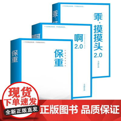 大冰作品3册 乖摸摸头(2.0)+啊2.0+保重