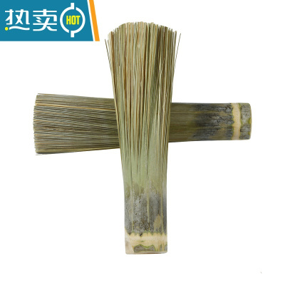 敬平制作竹刷锅竹片洗锅刷清洁厨房用刷饭店酒店专用洗锅竹刷子 绿色竹刷子二把28厘米左右