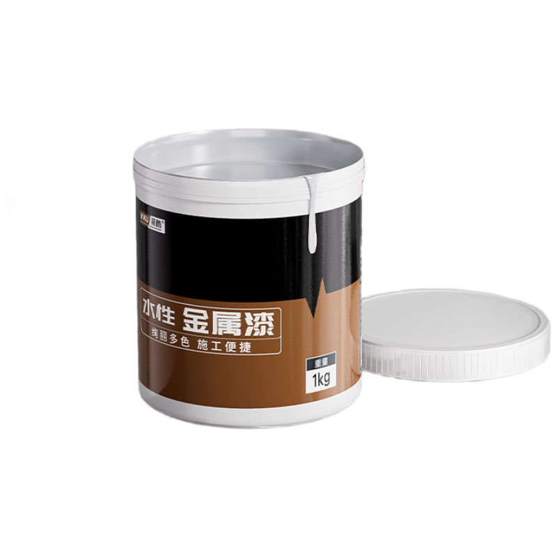 红色油漆桶装 大红铁红色金属漆翻新消防栓管道改色防锈漆 3kg