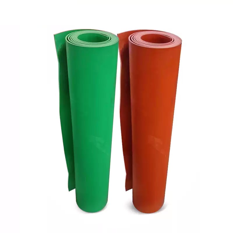 平面防滑绝缘胶垫 10KV 5mm厚 红色绿色 1m*5m整卷