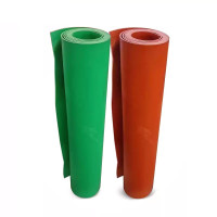 平面防滑绝缘胶垫 10KV 5mm厚 红色绿色 1m*5m整卷