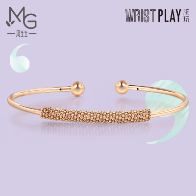 周生生(CHOWSANGSANG)18K红色黄金WristPlay腕玩手镯91309K
