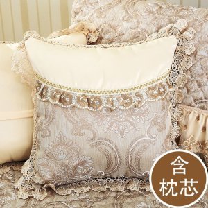 家柏饰(CORATED)欧式沙发靠垫大靠背抱枕套定制客厅靠枕芯汽车办公室腰枕