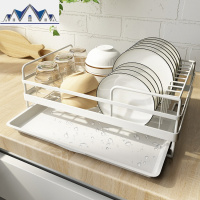 厨房置物架晾放碗碟筷碗筷餐具收纳架家用碗架沥水架滤水篮果蔬篮 三维工匠