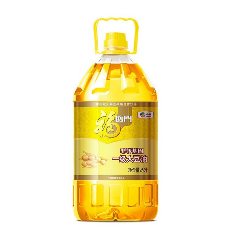 福临门 非转基因一级大豆油 5L
