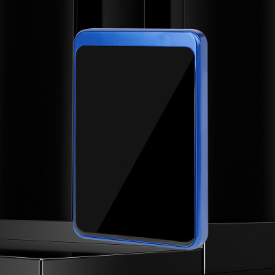 [补贴10%]机动车驾驶证行驶证保护套二合一多功能创意定制男士高端网红卡包 [无定制版蓝色]航天铝材+9D钢化玻璃★