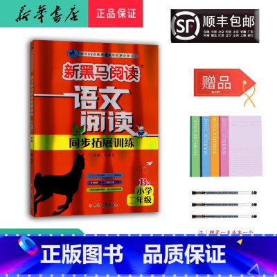 语文 二年级下 [正版] 2024新版 新黑马阅读 语文阅读同步拓展训练 二年级 B版