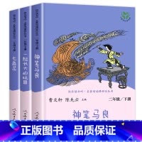 [人民教育出版社]二年级下.全3册 [正版]老师人教版二年级下册快乐读书吧人民教育出版社神笔马良必读课外书七色花愿望的实