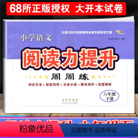 [正版]2024新版小学语文阅读力提升周周练六年级下册阅读素养力提升小学生6年级课堂同步提优训练专项思维训练阅读理解专