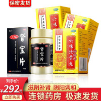 北京同仁堂 六味地黄丸120丸浓缩丸肾虚滋阴补肾耳鸣盗汗遗精效同胶囊男女肾阴阳虚中成药丸剂:补肾夜尿频多3盒+汇源肾宝片