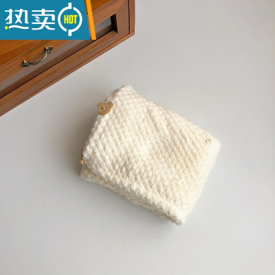 敬平干发帽女吸水速干包头巾擦头发毛巾加厚新款长发洗头浴帽器 奶白-干发帽