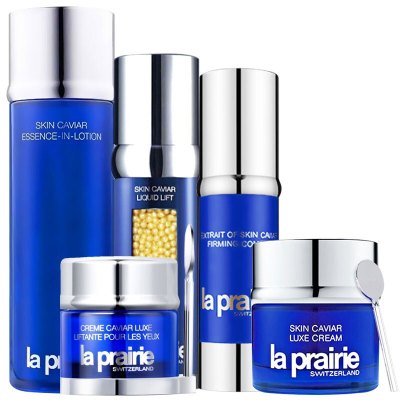 莱珀妮(LaPrairie)蓓丽鱼子酱面部护肤套装礼盒淡纹紧致紧致套装（水+乳+精华+面霜+眼霜）