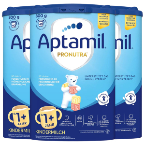 [3罐装]Aptamil德国原装进口爱他美经典版1+段1-2岁婴幼儿配方奶粉800g