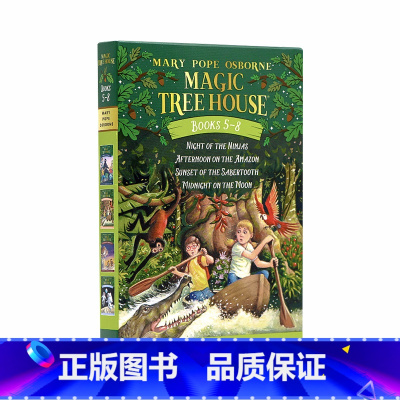 [正版]神奇树屋进口Magic Tree House 5-84册盒装儿童英文原版小说章节桥梁书认知探险百科故事小学阅读1