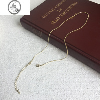 JiMi极细无吊坠素链蛇骨项链女款轻奢小众装饰颈链高级感配饰锁骨链男