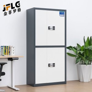 金菲罗格钢制灰白套色通双节内二斗文件储物柜 900×420×1850mm