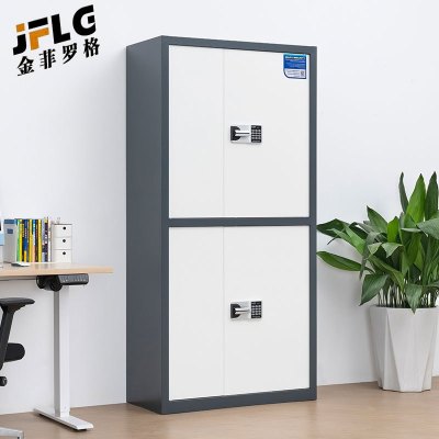 金菲罗格钢制灰白套色通双节内二斗文件储物柜 900×420×1850mm