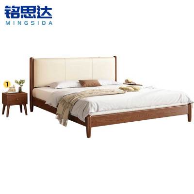 铭思达实木软包床