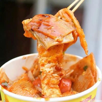 正宗烤冷面皮的烤冷面片面饼真空家用家庭装酱料延吉东北小吃批发4袋烤冷面（送4酱）