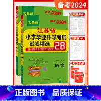 备考2024[2本]语文+数学-江苏专用 小学升初中 [正版]小升初江苏省小学毕业升学考试试卷精选28套卷语文数学英语小