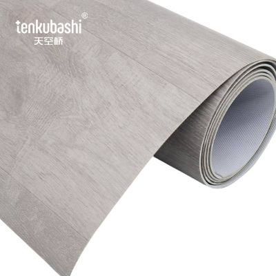 天空桥 阻燃地板 灰木纹2.0mm 卷