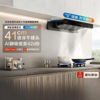 老板(Robam)[烟灶联动双子星E2P]油烟机欧式顶吸双腔变频 28风量定时防干烧 烟灶套装E2P+58B9A-C5