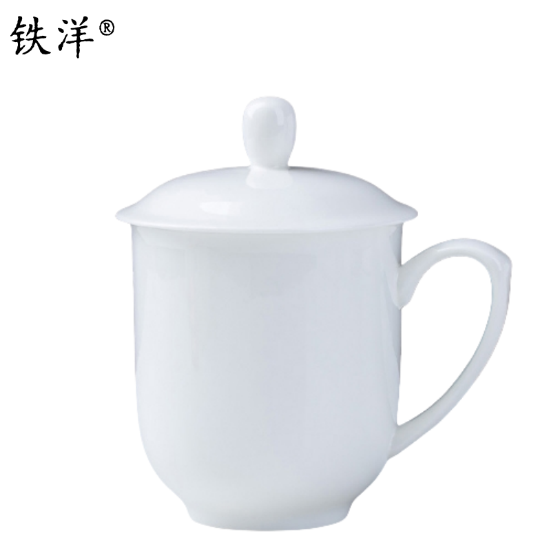 铁洋 茶杯 会议杯 瓷杯 纯白金钟杯8.5cm*13.5cm 个
