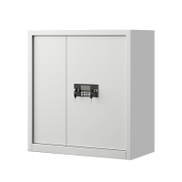 鑫升顺指纹电子保密柜钢制密码文件柜档案柜办公柜矮柜保密资料柜单节白色:电子锁