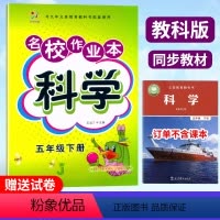 [正版]2024新版 名校作业本 科学 5五年级下册 科学 教科版练习册 小学生5年级下册科学同步练习课时作业本单元测