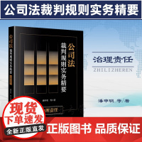 正版 公司法裁判规则实务精要 治理责任 潘申明 等 著 收集这6个案由中的典型案例进行逐一分析 法律出版社 978751
