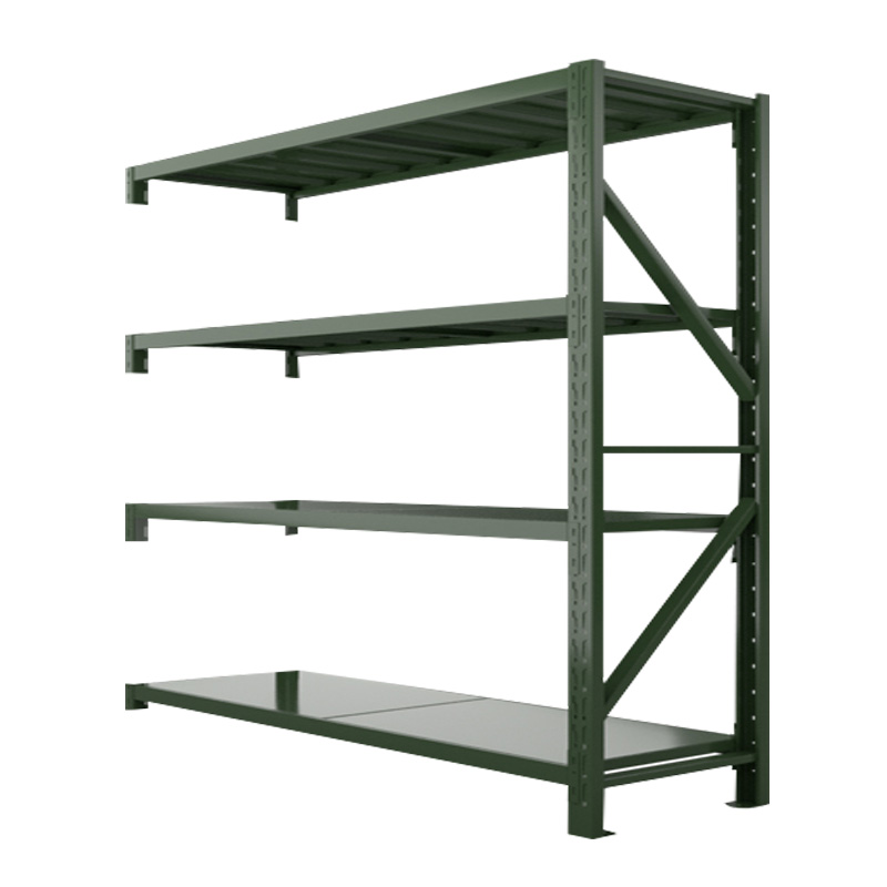 利特莱依消防铁锹镐农具摆放架安保装备器材存放架绿色盾牌货架1.5米货架重型-副架