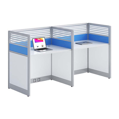 DXBG办公桌员工位桌椅组合经济型工位挡板电脑桌财务屏风卡座双人位(不含椅)