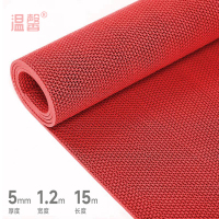 温馨 镂空地垫 1.2米宽 5mm*15m红色 卷