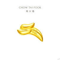 周大福 福字 龙牙小金豆 足金黄金工艺金章(约:1.0g计价)IF1911