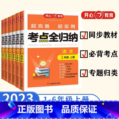 [语文]考点全归纳 一年级上 [正版]2024新版小学考点全归纳语文一2二2三3四4五5六6年级上册人教版同步练习册阅读