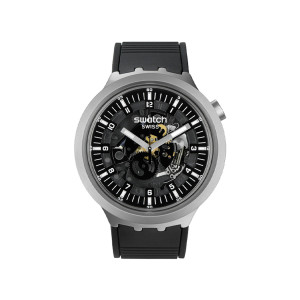 Swatch斯沃琪瑞士手表男士女士表大表盘金属系列潮流个性瑞士腕表 SB07S105