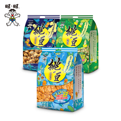 旺旺挑豆分享包176g内含8小包豌豆海苔花生蚕豆休闲零食坚果办公室零食炒货