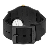 Swatch斯沃琪瑞士手表女士男士手表简约金色指针防水情侣石英腕表 SO28B113