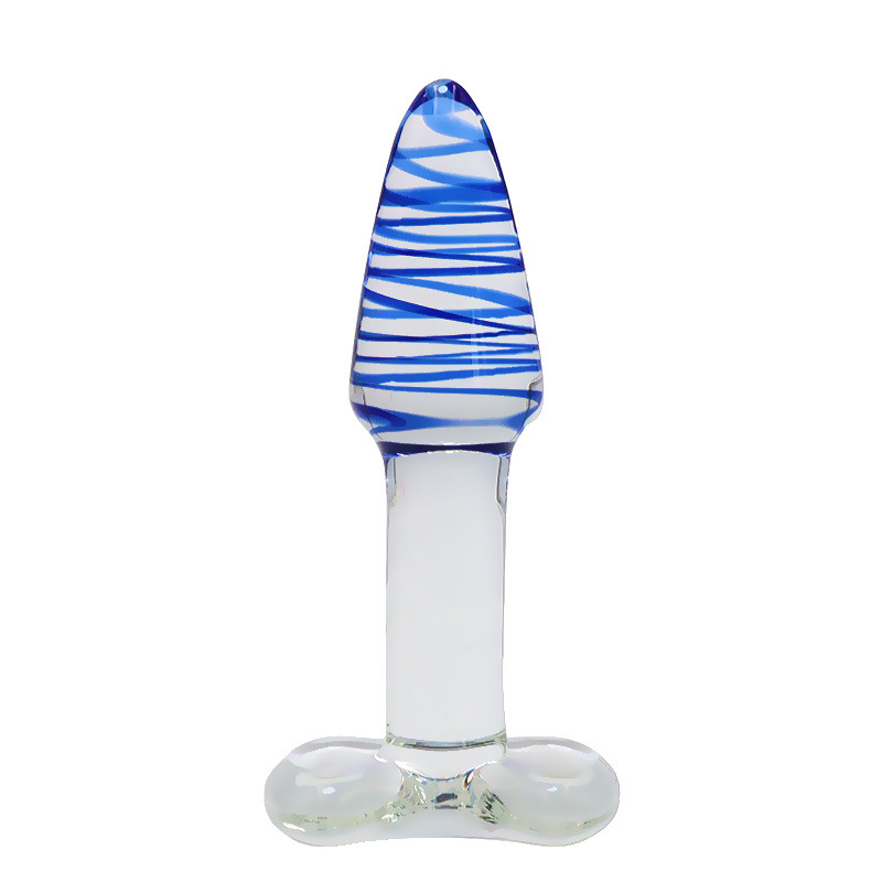 姹趣玻璃肛塞后庭菊花刺激性工具成人性用品花型底座 款式BL12
