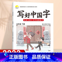 5年级下 同步字帖 [正版]视频教学 2022新版 写好中国字字帖一年级下同步课课练人教版小学生二三年级下册四五六年级上