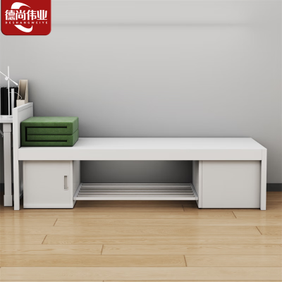 德尚伟业营具床钢制床带鞋柜员工公寓宿舍床单层铁床单人床1.2米