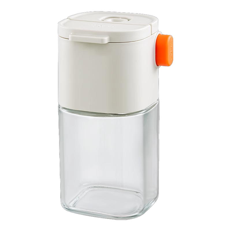 太力密封防潮防结块180ml两用玻璃盐罐厨房收纳调味盒可倒可撒不漏设计