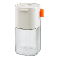 太力密封防潮防结块180ml两用玻璃盐罐厨房收纳调味盒可倒可撒不漏设计