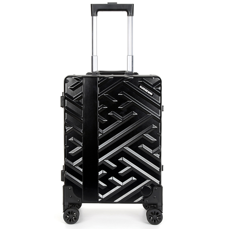 SUISSEWIN拉杆箱瑞士潮流休闲商务多功能铝框旅行箱SN7623A