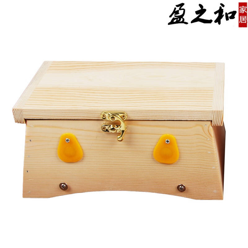 实木艾灸盒随身灸六柱槽6木制温灸器艾草艾条盒家用腰腹背部 木六针弧形