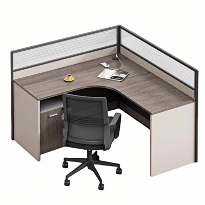 悦兴诚屏风工位办公桌含柜椅1400*1200*1100mm套